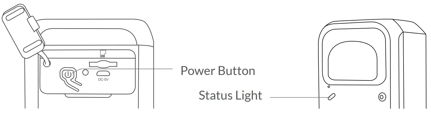 netvue NI 8201 Birdfy Camera - Power Button