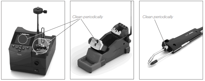 JBC ALU Auto Feed Soldering Control Unit - Clean periodically