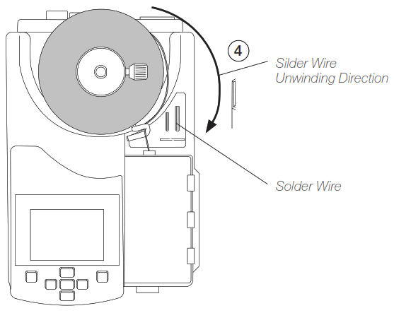 JBC ALU Auto Feed Soldering Control Unit - mechanism side
