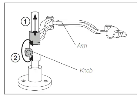 JBC RHT Rework Hand Support without Base - vertical