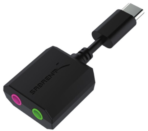 SABRENT AU MMSC USB Type C External Stereo Sound Adapter for Windows and Mac - cover