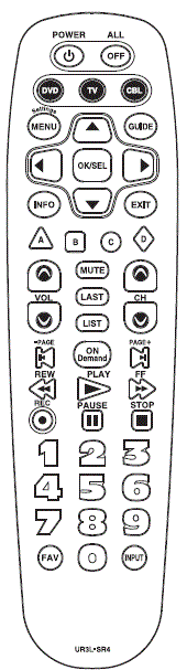 URC-UR3L-SR4-Subscription-Broadcast-Remote-Control-