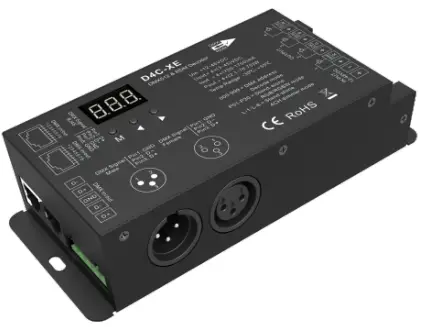 superlighting D4C-XE 4 Channel Constant Current DMX512 and RDM Decoder-FIG1