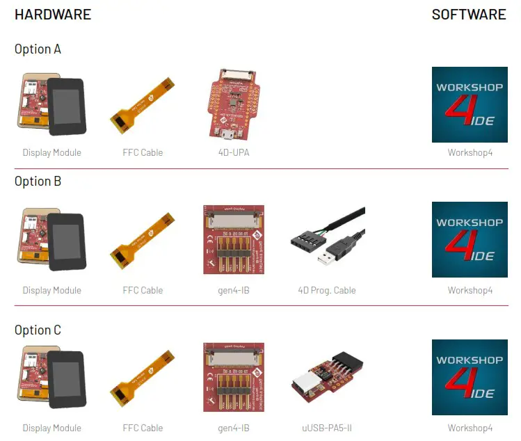 4D SYSTEMS pixxiLCD 13P2 CTP CLB Display Arduino Platform Evaluation Expansion Board - Connecting The Display Module To The Pc