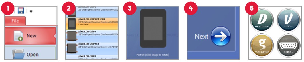 4D SYSTEMS pixxiLCD 13P2 CTP CLB Display Arduino Platform Evaluation Expansion Board - Connection Options 4