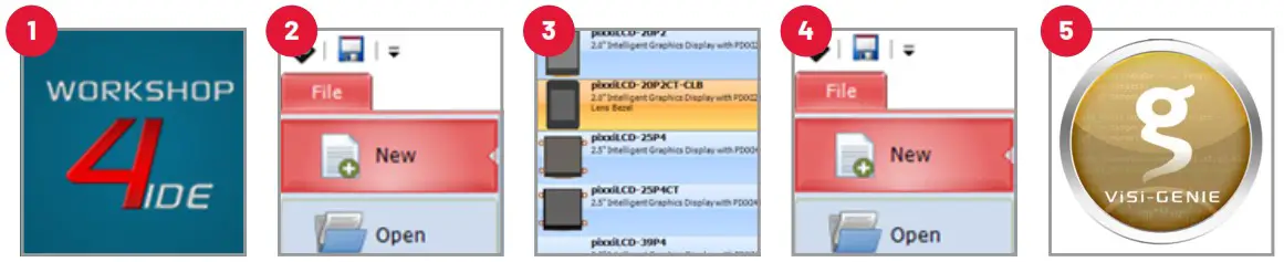 4D SYSTEMS pixxiLCD 13P2 CTP CLB Display Arduino Platform Evaluation Expansion Board - Connection Options 6