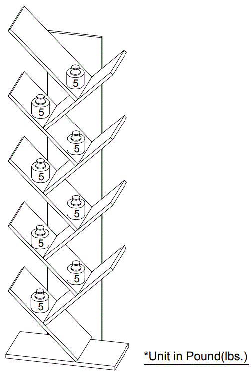 Furinno-21052-Tree-Bookshelf-9-Tier-Floor-Standing-Tree-Bookcase-fig-6