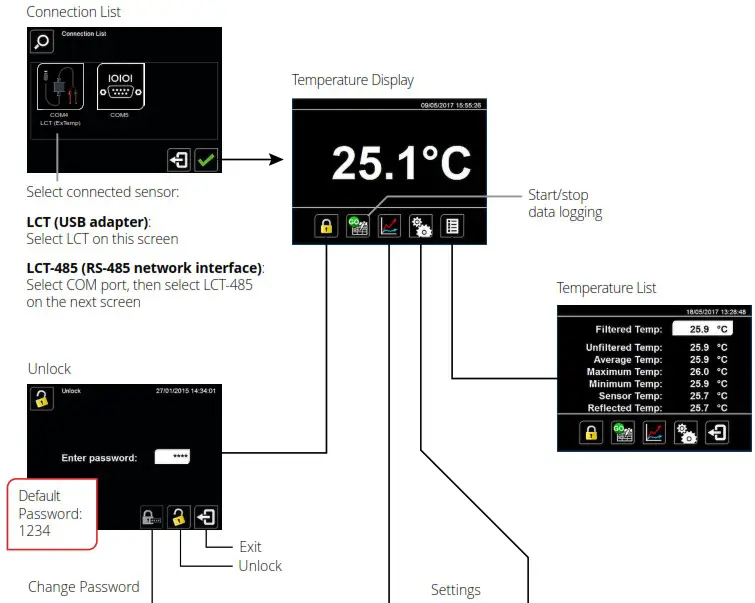 JETEC ExTempMini Series Infrared Temperature Sensor - CONFIGURATION SOFTWARE