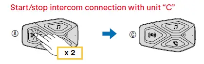 cellularline-INTERPHOUCOM3 U-com-3 Single-Intercom-FIG-24