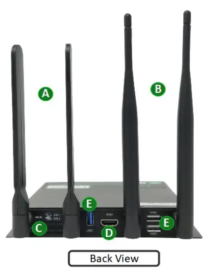 intwine connect ICG-200 Connected Gateway Cellular Edge Controller - LEDs, and Power2