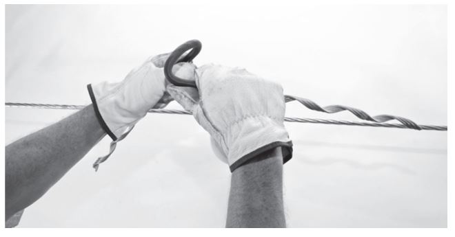 AFL INS-ACA056 Longspan Tie with Pad - Bend the Longspan Tie open a little more to make it easier