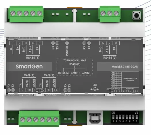 SmartGen SG485-2CAN Communication Interface Conversion Module -
