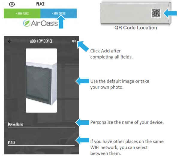 iAdaptAir Smartphone and Alexa Integration - Add a Device