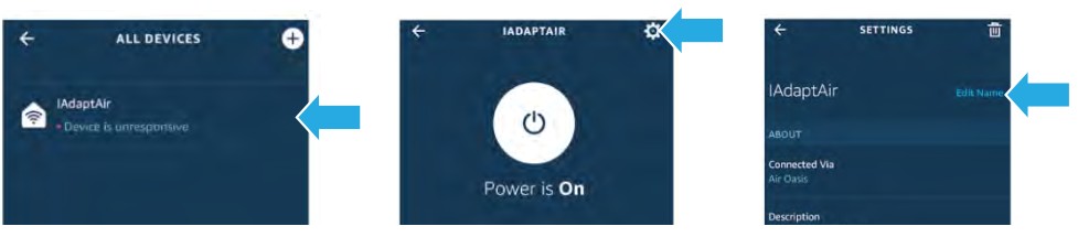 iAdaptAir Smartphone and Alexa Integration - Alexa Commands