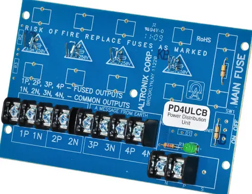 Altronix PD4ULCB UL Listed Sub-Assembly Power Distribution Module