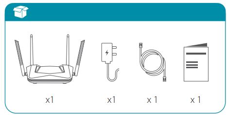 D-Link R32 AX3200 Smart Router User Guide - What's in the box