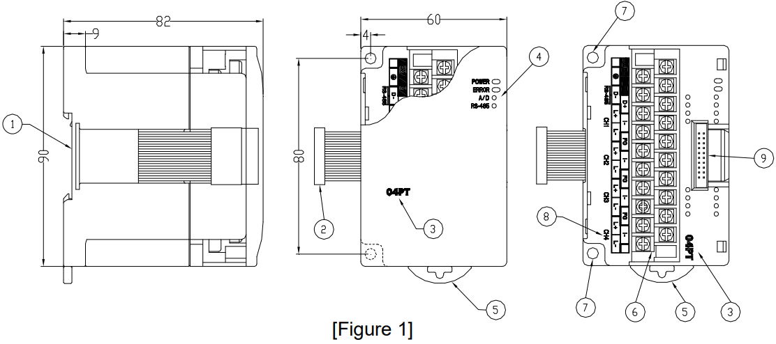 DELTA DVP04PT H2 Temperature Measurement Module - FIGURE 1