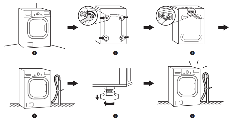 LG WM8900HBA Efficiency Stackable Smart Front Load Washer - 1