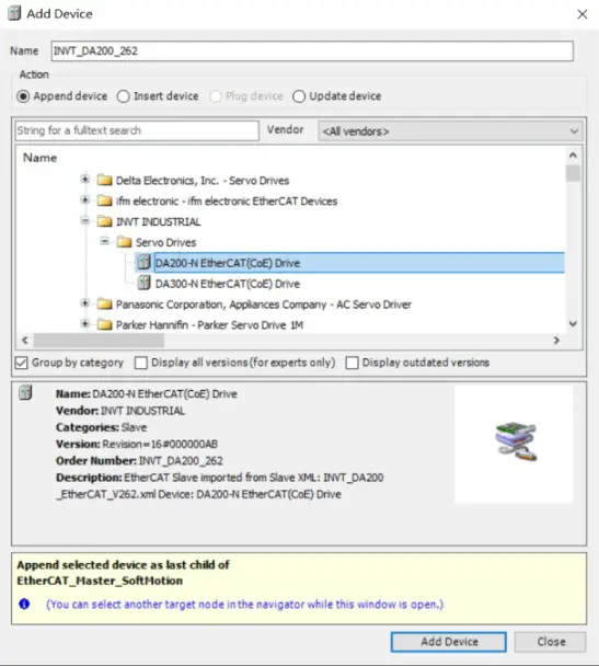 invt AX7 Series CPU Module - programming instance 4