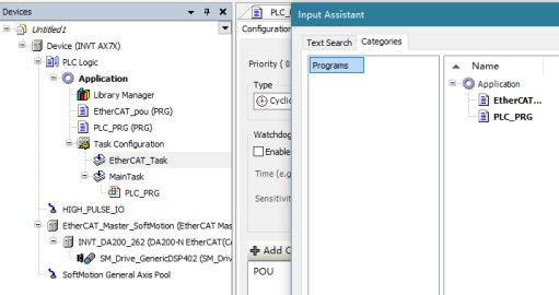 invt AX7 Series CPU Module - programming instance 7