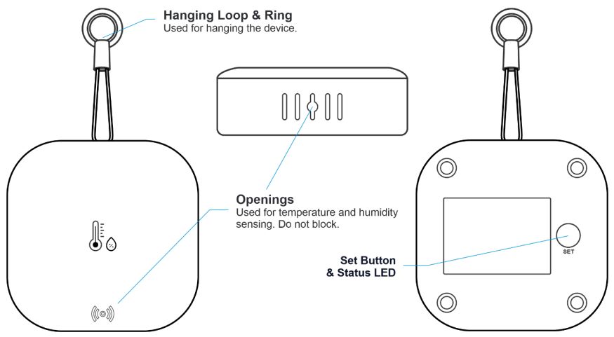 CORA CS1060 Temperature and Humidity Sensor - In the Box