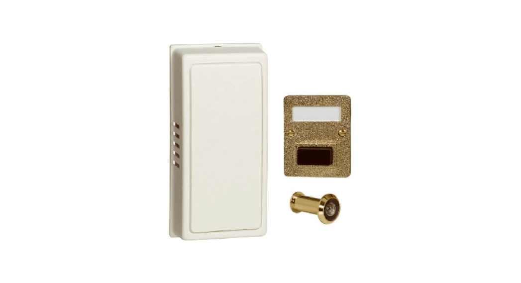 Carlon DH992 Non Electric Mechanical Door Chime with Viewer - Featured Image