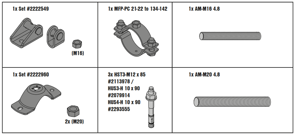 HILTI MFP Series Fixed Points and Sliders - Fig1