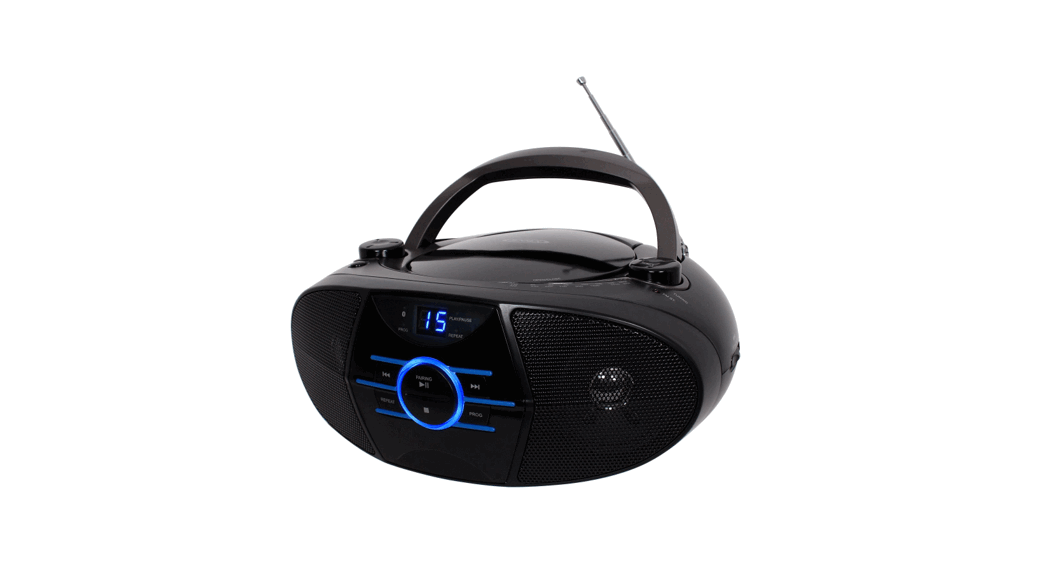 JENSEN CD-660 Portable Bluetooth Digital Music System with CD Player - Featured Image