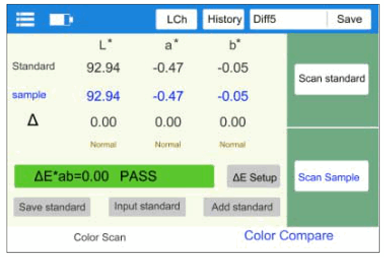Linshang LS176B Color Spectrophotometer Colorimeter with Spectral Reflecta - 3