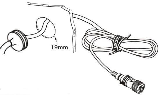 MXN44C-MOD Moving Object Detection Camera - Cable grommet