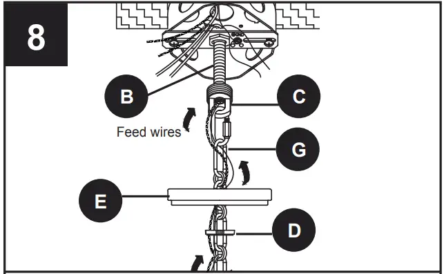 allen   roth KPD8901AX-01 Blidge Brushed Gold Traditional Alabaster Glass
Installation Overview