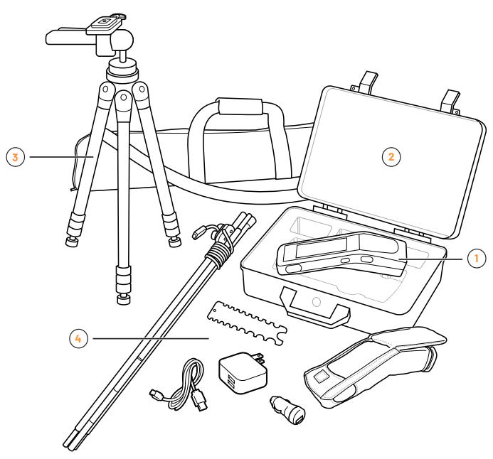 ikeGPS IKE IKE+ Device Field Pole Measurement - in the box