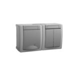 Panasonic 2-Gang One-way Switch and 2P+E Socket with Shutter