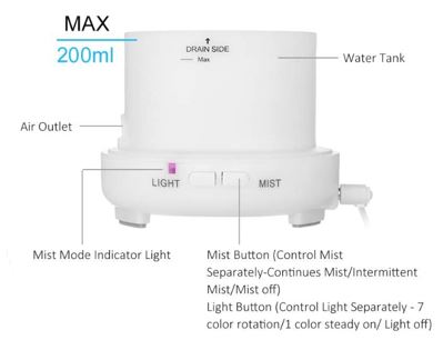 Diffuserlove-Essential-Oil-Diffusers-200ML-Remote-Control-fig-1