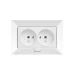 Panasonic 2 x 2P E Socket with Shutter Horizontal Combination - Featured Image