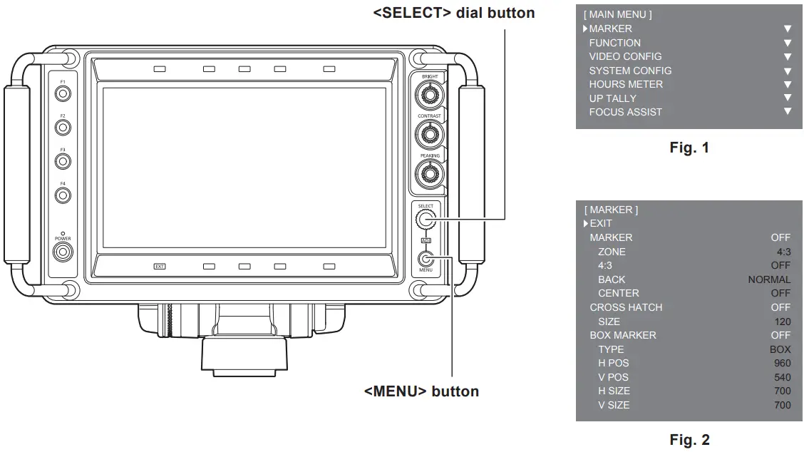 Panasonic AK HVF100G 9 Inch LCD Color Viewfinder - Figure
16