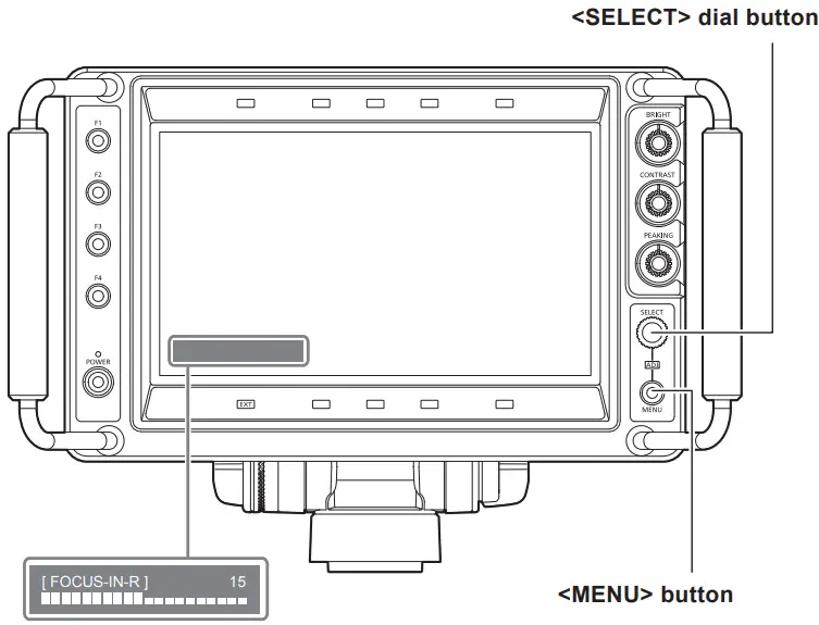 Panasonic AK HVF100G 9 Inch LCD Color Viewfinder - Figure
17