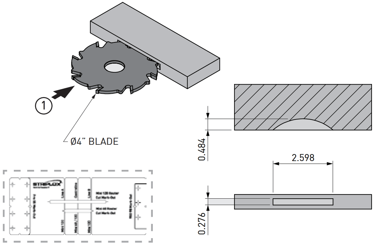 STRIPLOX Mini 60 Invisible Joiner - FIGURE 3