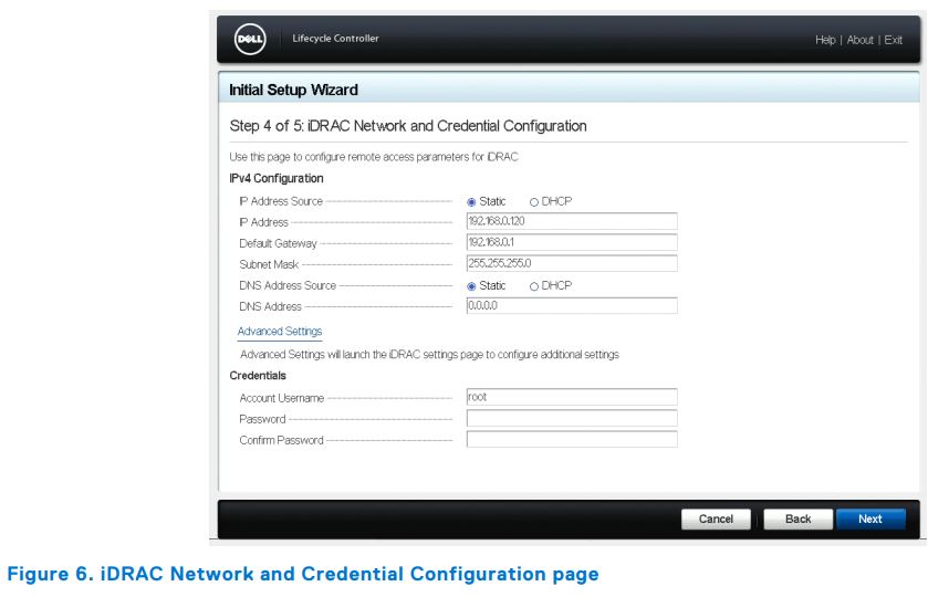 Setting Up Your PowerEdge Server Using Dell Lifecycle Controller User Guide - Figure 6