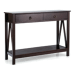 COSTWAY HW65911BN 2 Tier Accent Table - Featured Image