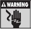 CSI Controls CSION 3R Alarm System Instruction Manual - Warning ELECTRICAL SHOCK HAZARD icon