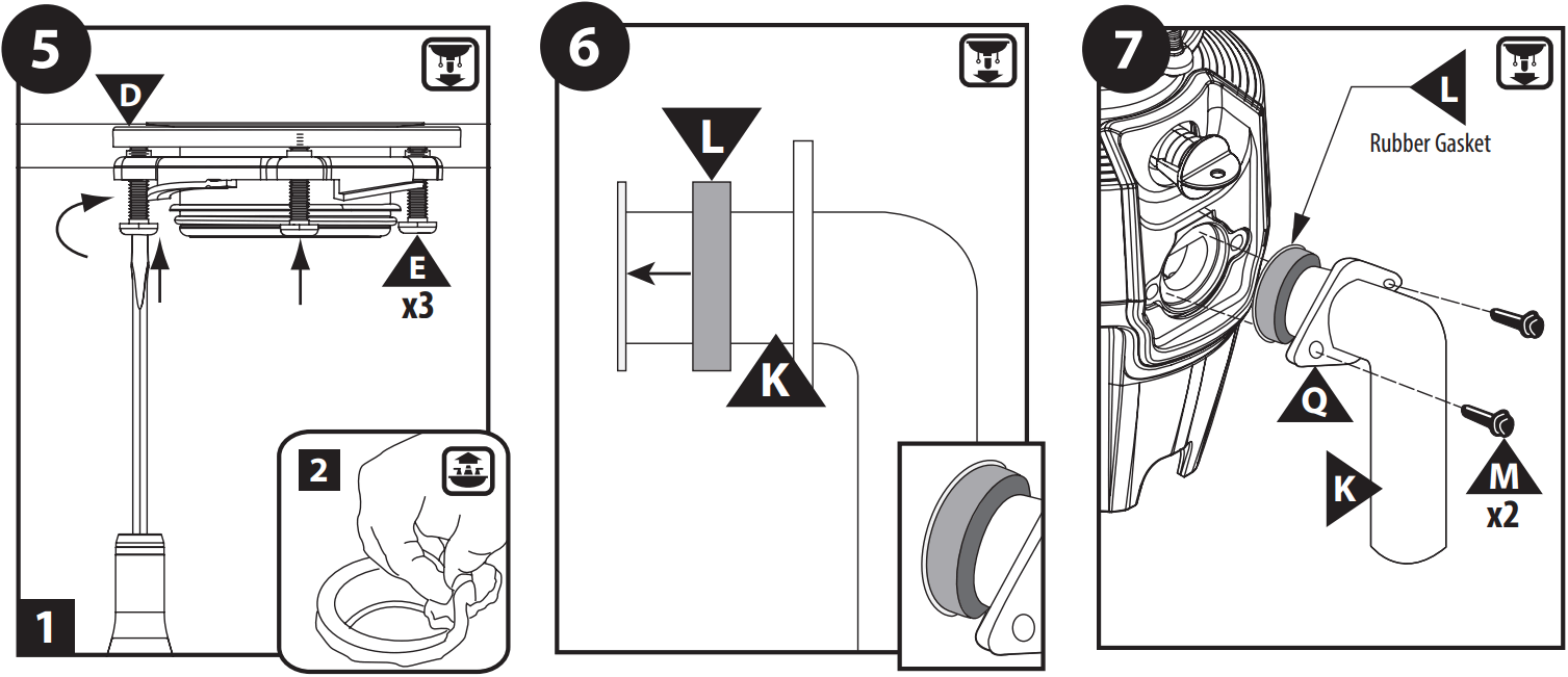 MOEN GXP50C Garbage Disposal with Power Cord - fig 11