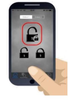TRINITY GATE CellBox Prime Cellular Intercom System - Opening the gate by App