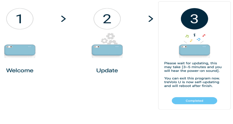 BenQ treVolo U Firmware Upgrade Software -battery level 3