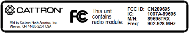 CATTRON LRM2 Radio Module