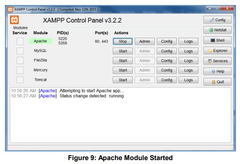 GRANDSTREAM Firmware Upgrade Server Software - Apache Module Started