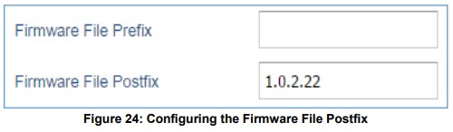 GRANDSTREAM Firmware Upgrade Server Software - Configuring the Firmware File Postfix