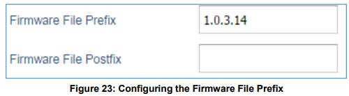 GRANDSTREAM Firmware Upgrade Server Software - Configuring the Firmware File Prefix