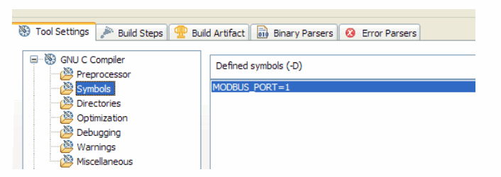 Microsemi SmartFusion Modbus Reference Design - Define MODBUS