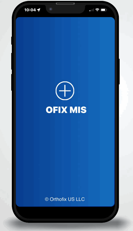 ORTHOFIX OFIX MIS App Workflow